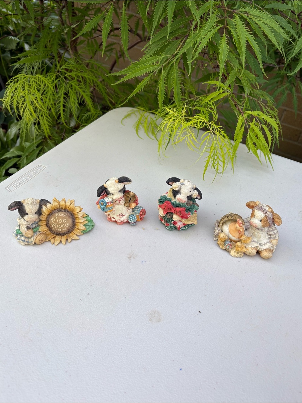 “Mary moo” Ceramic vintage Figurine Set